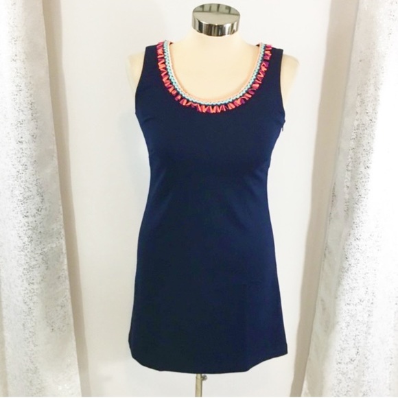 buckley k Dresses & Skirts - FINALPRICE NWT Buckley K fringe trim collar dress